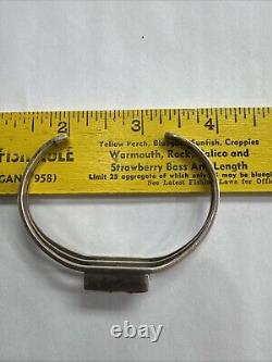 Native American Navajo Sterling Silver Cuff Bracelet G. Jim Free Shipping