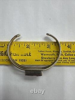 Native American Navajo Sterling Silver Cuff Bracelet G. Jim Free Shipping