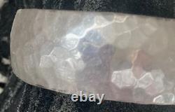 Native American Navajo Sterling Silver Hand Hammered Sarah Cly Bracelet