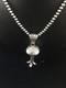 Native American Navajo Sterling Silver Necklace Lg Naja Pendant 20 01673