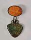 Native American Navajo Sterling Silver Pendant Natural Stones Marked Fc Stg