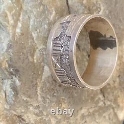 Native American Navajo Sterling Silver Pueblo Ring Size 10 11977N