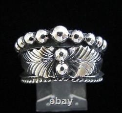 Native American Navajo Sterling Silver Ring Sizes 6.5, 7 & 8 By Tom Lewis