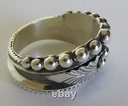 Native American Navajo Sterling Silver Ring Sizes 6.5, 7 & 8 By Tom Lewis