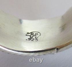 Native American Navajo Sterling Silver Ring Sizes 6.5, 7 & 8 By Tom Lewis