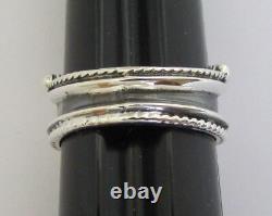 Native American Navajo Sterling Silver Ring Sizes 6.5, 7 & 8 By Tom Lewis