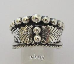 Native American Navajo Sterling Silver Ring Sizes 6.5, 7 & 8 By Tom Lewis