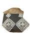 Native American Navajo Sterling Silver Stamped Earrings 2.75 Set01739
