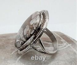 Native American Navajo Sterling Silver WILD HORSE Ring Size 10 Scott Skeets USA