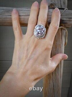 Native American Navajo Sterling Silver Wildhorse Appaloosa Ring Size 8
