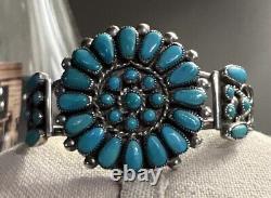 Native American Navajo, Sterling silver turquoise bracelet