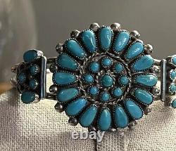 Native American Navajo, Sterling silver turquoise bracelet