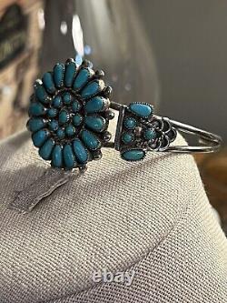 Native American Navajo, Sterling silver turquoise bracelet