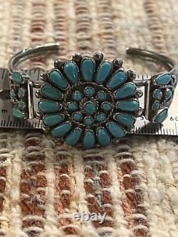 Native American Navajo, Sterling silver turquoise bracelet