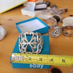 Native American Navajo Sterlng silver Cuff Heavy