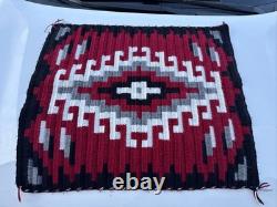 Native American Navajo Style Rug Textile Blanket Weaving Decor 30x26