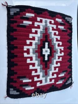 Native American Navajo Style Rug Textile Blanket Weaving Decor 30x26