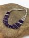 Native American Navajo Sugilite Heishi Bracelet Sterling Silver 7 2933