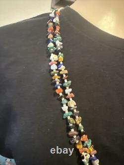 Native American Navajo Turquoise Heishi Beaded 2 Strand Necklace