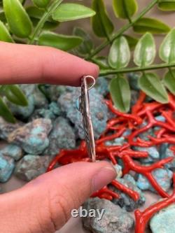 Native American Navajo Turquoise Sterling Silver Pendant