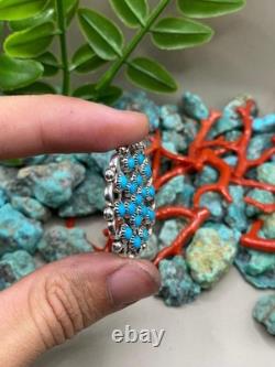 Native American Navajo Turquoise Sterling Silver Pendant