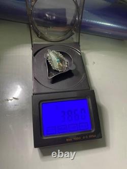 Native American Navajo Turquoise Sterling Silver Pendant