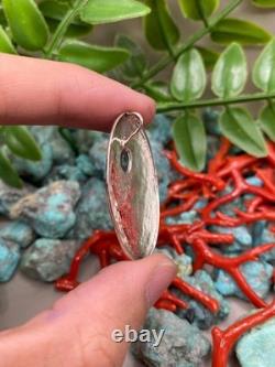 Native American Navajo Turquoise Sterling Silver Pendant