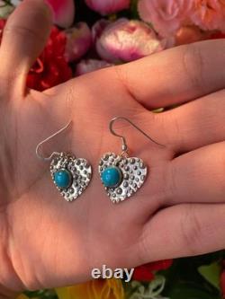 Native American Navajo Turquoise Sterling Silver earing jewelry