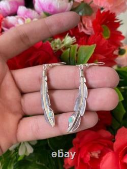Native American Navajo Turquoise Sterling Silver earring