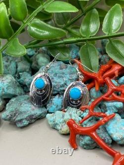 Native American Navajo Turquoise Sterling Silver earring