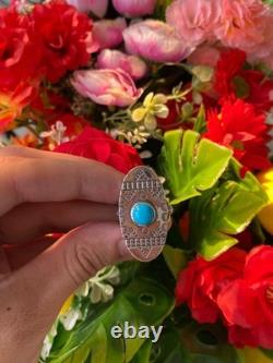 Native American Navajo Turquoise Sterling Silver ring jewelry