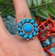Native American Navajo Turquoise Sterling Silver Ring Jewelry