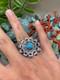 Native American Navajo Turquoise Sterling Silver Ring Jewelry