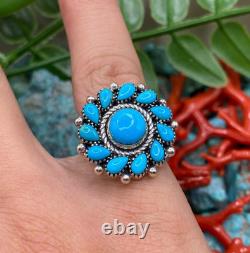 Native American Navajo Turquoise Sterling Silver ring jewelry