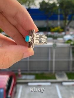 Native American Navajo Turquoise Sterling Silver ring jewelry