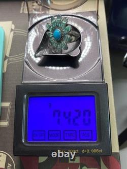 Native American Navajo Turquoise Sterling Silver ring jewelry