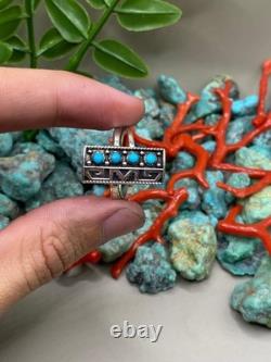 Native American Navajo Turquoise Sterling Silver ring jewelry