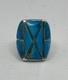 Native American Navajo Turquoise And Sterling Silver Ring Size 5