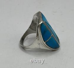 Native American Navajo Turquoise and Sterling Silver Ring Size 5