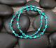 Native American Navajo Vintage Silver & Turquoise Nugget Beads Necklace 22 Inch