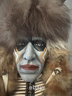 Native American Navajo Warrior Large Spirit Mask Wall Hanging Unsigned