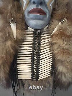 Native American Navajo Warrior Large Spirit Mask Wall Hanging Unsigned