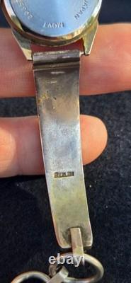 Native American Navajo Women's 925 Sterling Silver Kokopelli Flute Player Watch