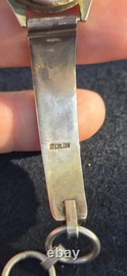 Native American Navajo Women's 925 Sterling Silver Kokopelli Flute Player Watch