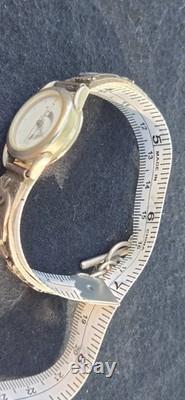 Native American Navajo Women's 925 Sterling Silver Kokopelli Flute Player Watch