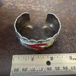 Native American Navajo Women's Bracelet Arizona Cardinals Cuff #A Handmade NFL