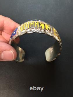 Native American Navajo Women's Bracelet Denver Nuggets Cuff Handmade Work #2