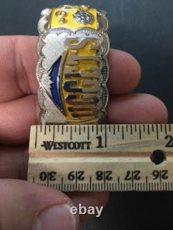 Native American Navajo Women's Bracelet Denver Nuggets Cuff Handmade Work #2