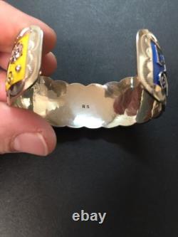 Native American Navajo Women's Bracelet Denver Nuggets Cuff Handmade Work #2