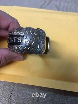 Native American Navajo Women's Bracelet New Orleans Saints Cuff # 1 Stunning